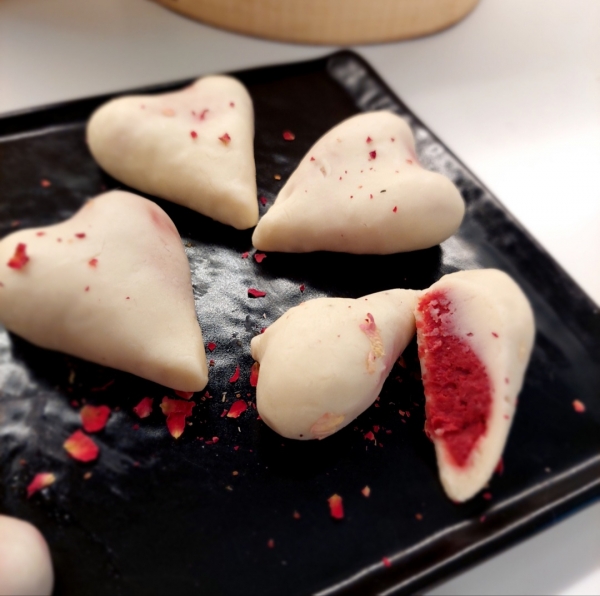 Mochi με red bean paste