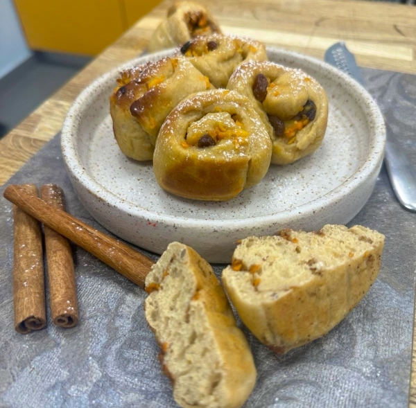 Carrot Cake Cinnamon Rolls
